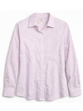 Brooks Brothers Women's Pinstripe Button Up Size 14 Old‎ Money Preppy Corpcore